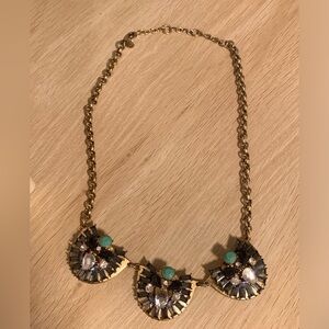 JCREW GOLD TONE COLORFUL NECKLACE